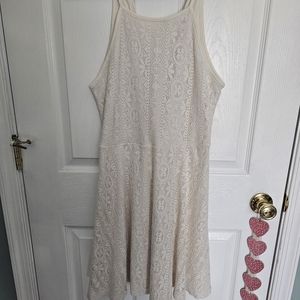White lace dress